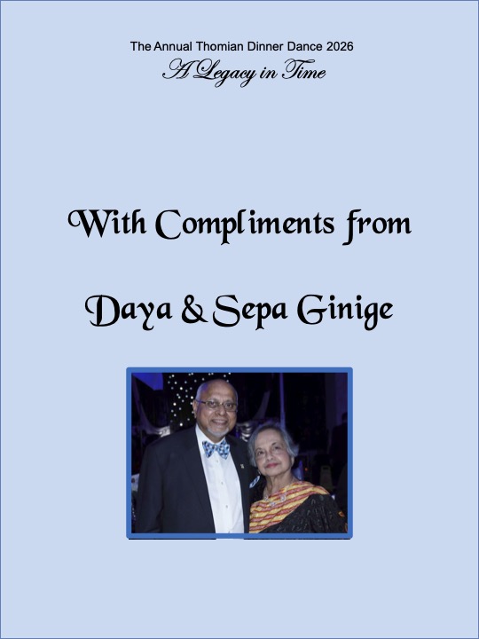 With Compliments from Daya & Sepa Ginige